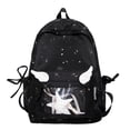 thumbnail image 1 of Star Print Backpack, Lightweight Breathable Transparent Front Pocket Backpack, Heavy Duty Laptop Backpack for Outdoor Work, Blue, 1 of 4