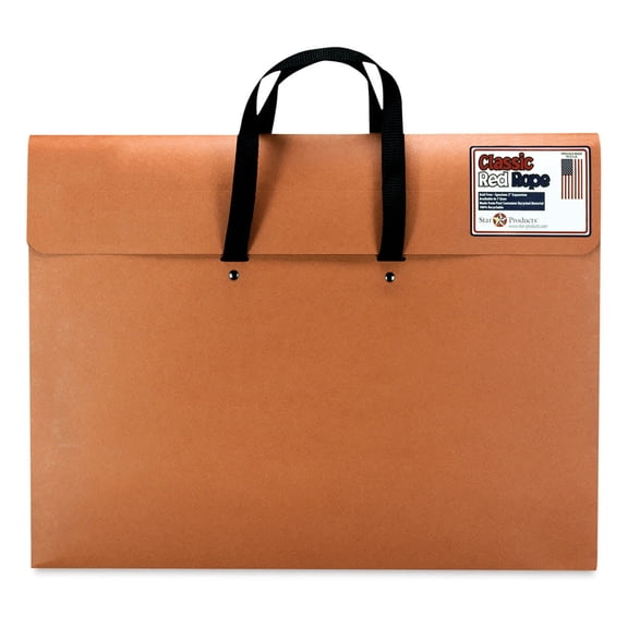 Star Products Wallet Portfolio - 17" x 22" x 2", Red, With Handles