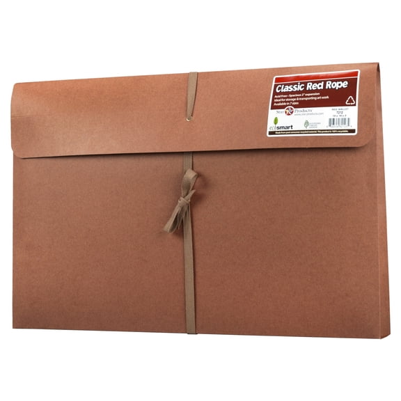 School Specialty Durable Cloth Tie Tape Art Portfolio, 9-1/2 X 11-3/4 X 2 in