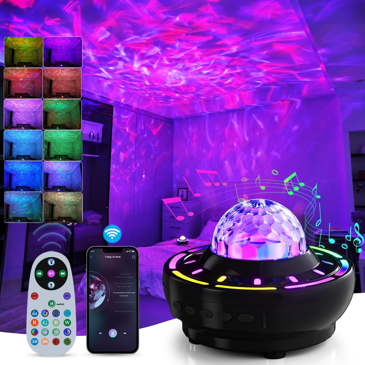 Star Projector,3 in 1 LED Galaxy Projector W/ Remote Control,Multiple ...