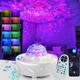 thumbnail image 1 of Star Projector,3 in 1 LED Galaxy Projector W/ Remote Control,Multiple Lighting Modes Music Rhythm Bluetooth Speaker & Timer,Night Light Starry Projector for Kids Baby Party Bedroom Home Decor,White, 1 of 10