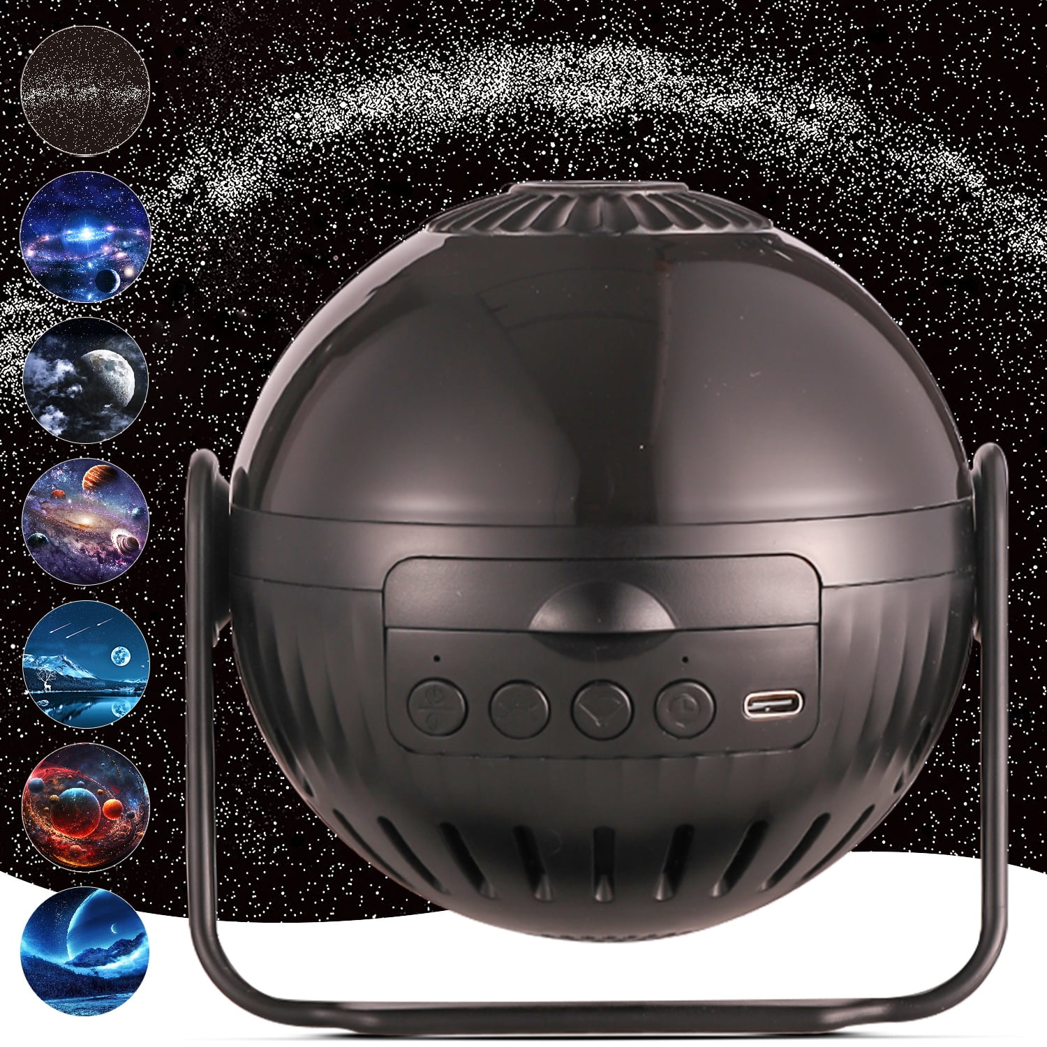 Star Projector, 7 in 1 Galaxy Projector for Bedroom, Planetarium Projector, Night Light with Timer 360° Rotating HD Focusable LED Star Lamp for Kids, Christmas, Room Decor