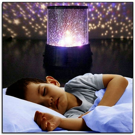 Star Projector for Bedroom, 4.5x4.3inch Battery Operated Star Sky Moon Light Projector, Romantic Color Changing Night Lighting Lamp, Suitable Easter Gifts for 3-15 Boys And Girls