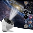 thumbnail image 1 of Planetarium Galaxy Star Projector, 12 In 1 Rotating Nebula Projector with Lighted Solar System for Kids, Suitable for Bedroom Room Atmosphere Decoration, White, 1 of 12
