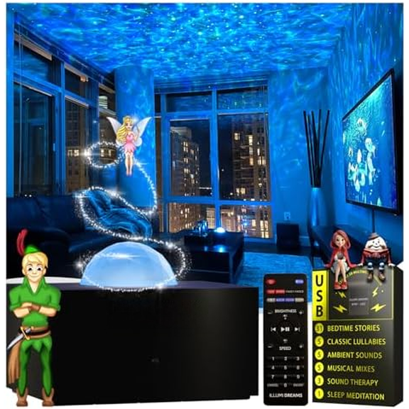 Star Projector | Galaxy Night Light for Kids 50 Bedtime Stories | Lullabies | White Noise Machine with Remote | Story Telling Dream Machine Galaxy Projector for Bedroom Decor | Bluetooth Speaker