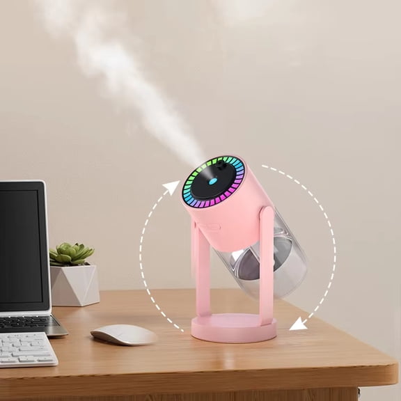 Star Projector Humidifier with Swing Spray Quiet Aroma Diffuser Night Light for Bedroom Home Decor Valentines Day Decorations Easter Gifts for Lamp Mist Maker, Pink