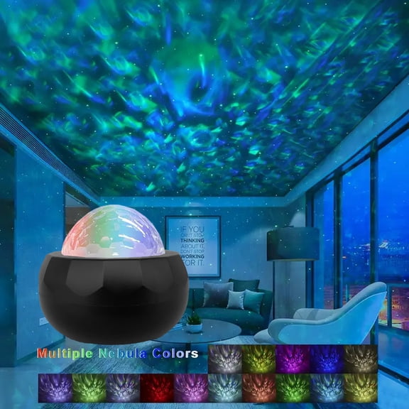 Star Projector Lamp, Dreamy Ambiance Creation, Portable Light Projector, LED Night Light, Versatile Lighting Options, for Nursery, Bedroom, Desk, Or Outdoor Spaces During Party, Meditation, and Sleep