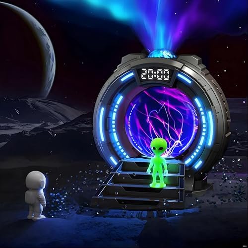 Star Projector Light with Bluetooth Speaker, Plasma Balls Galaxy Starry Projector with Aurora Lighting and Remote Control, LED Clock Lamp Sky Night Light for Kids Bedroom$$Tools & Hardware Other