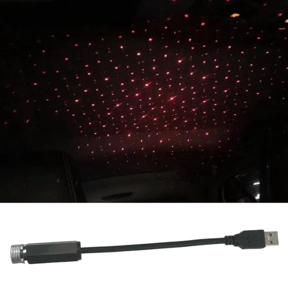 Star Projector Night Light - USB Starry Sky Ceiling Projection Lamp for Car Interior Home Room for Valentines Day Couples, Creating Romantic Atmosphere