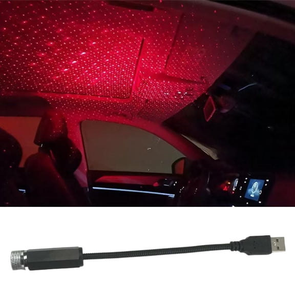 Star Projector Night Light - USB Starry Sky Ceiling Projection Lamp for Car Interior Home Room for Valentines Day Couples, Creating Romantic Atmosphere
