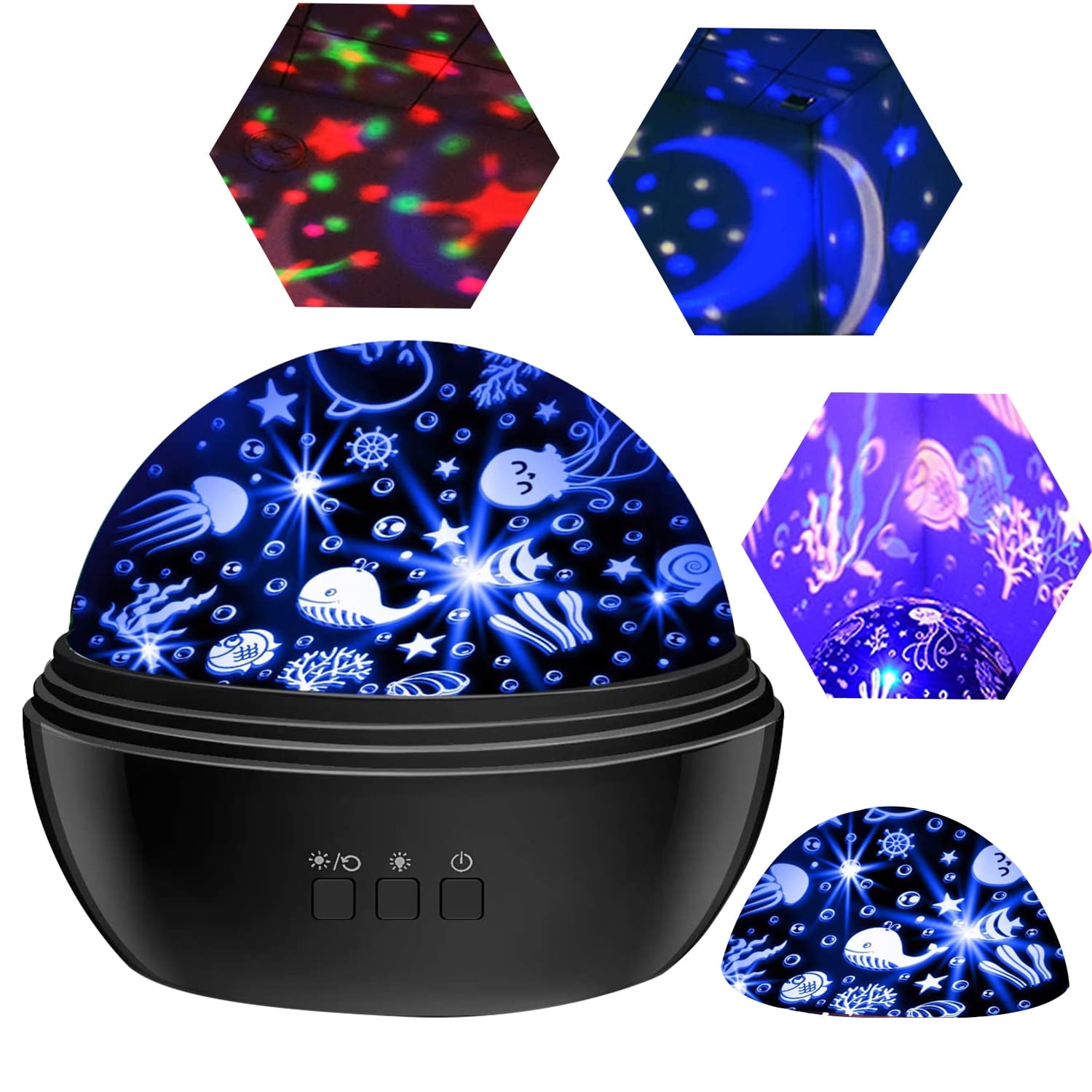 Rotating LED Projector Night Light - Sea Animals Rotating LED Projector Night Light - Sea Animals