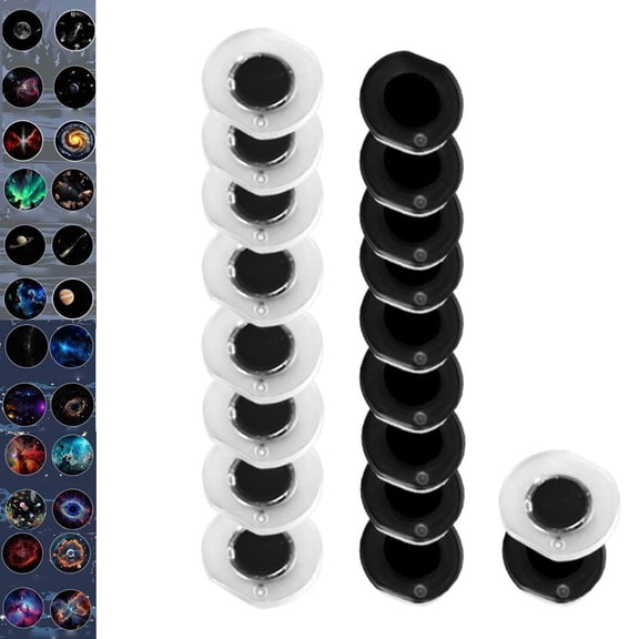 Star Projector Slides 24 Pcs Replacement Discs for Galaxy Lamp, Realistic Nebula Simulation, Anti-Reflective Wide Angle