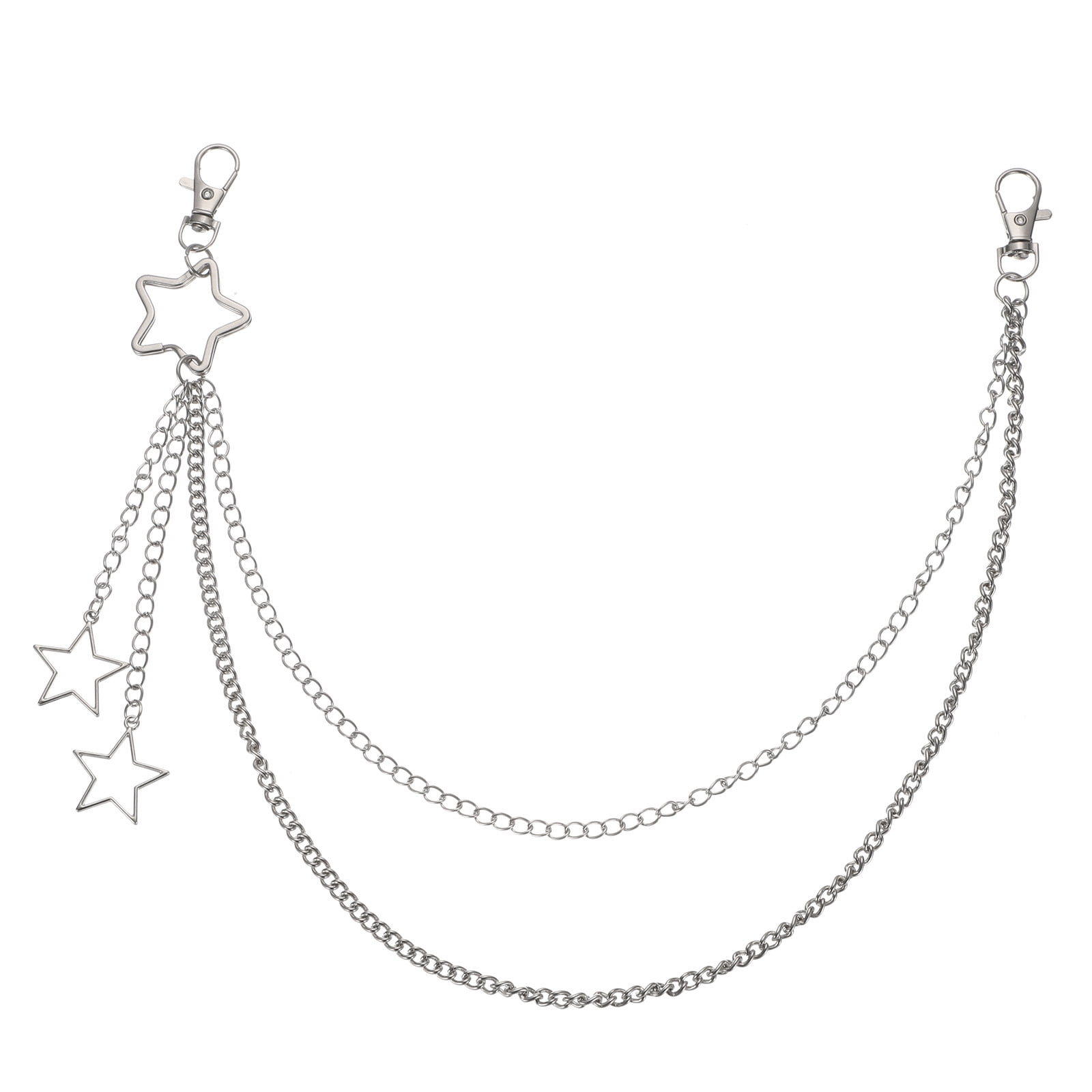 Star Punk Pants Chain, Belt Wallet Chain with Lobster Clasps for
