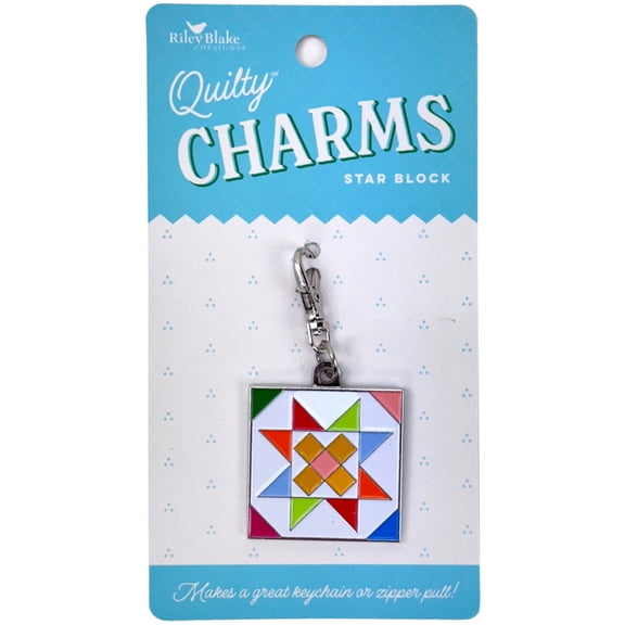 Star Quilty Enamel Charm by Riley Blake Designs