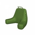 thumbnail image 1 of Star Reading Pillow Cover, Repetitive Bicolour Pattern with Modern Abstract Classic Symmetric Shape, Unstuffed Printed Bed Rest Case from Soft Fabric, XL Size, Green and Pastel Yellow, by Ambesonne, 1 of 4