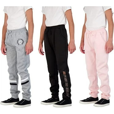 Star Ride Girls Multipack Fleece Jogger Sweatpants, Size 5-16