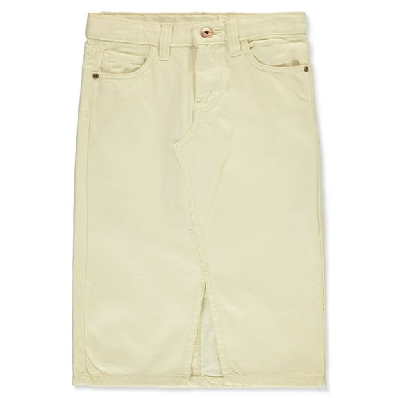 Star Ride Girls' Denim Midi Skirt Color: yellow Size: 12