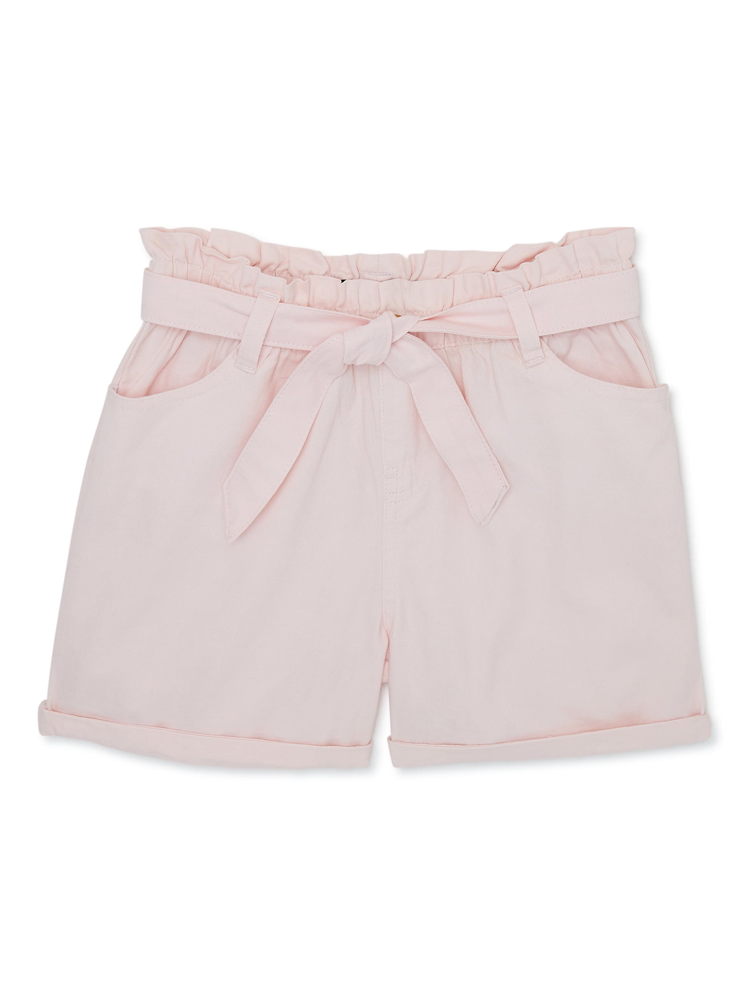 Star Ride Girls Paper Bag Pull On Shorts, Sizes 4-16 