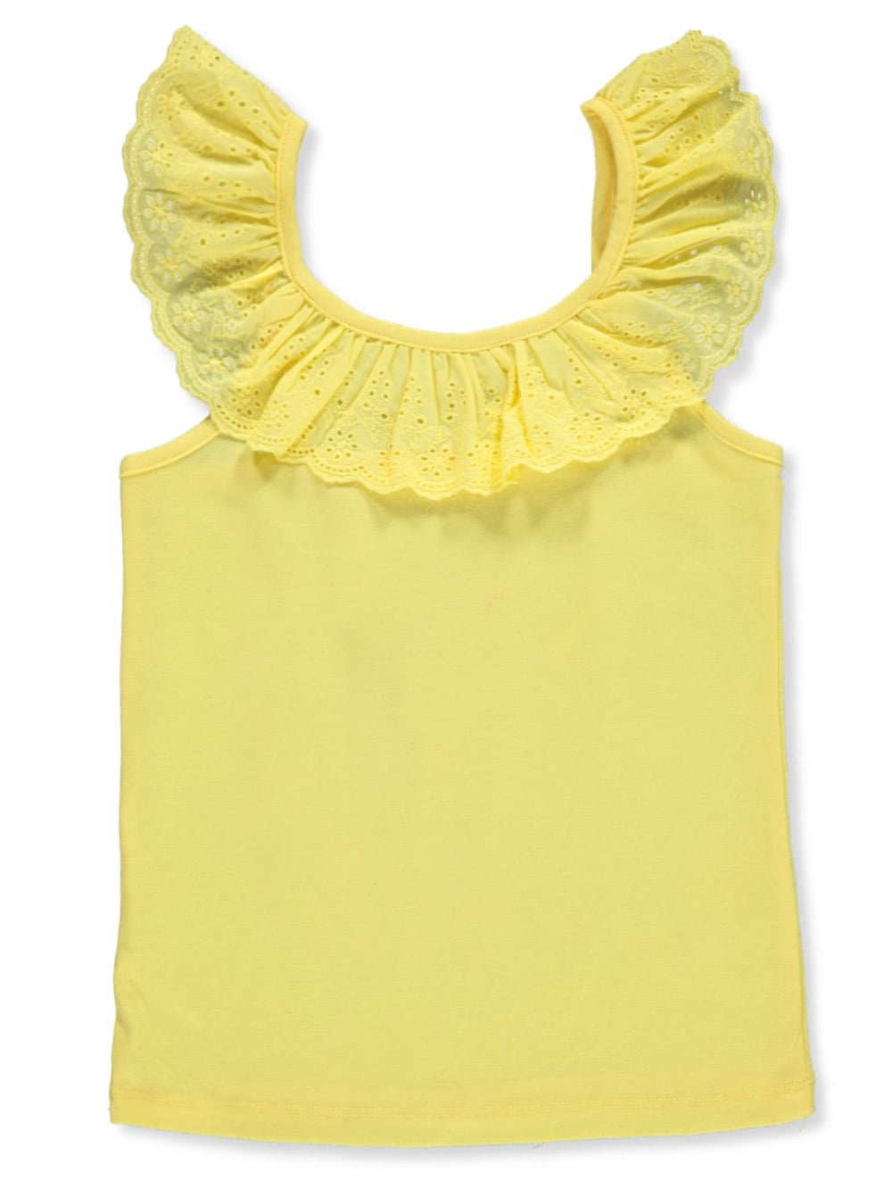 Star Ride Girls' Ruffle Tank Tops - Yellow, 14 - 16 (Big Girls ...