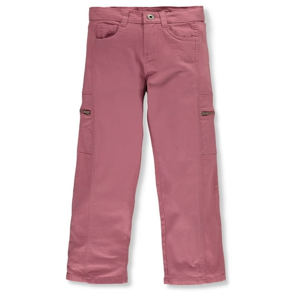 Star Ride Girls' Wide Leg Twill Pants Color: pink Size: 16