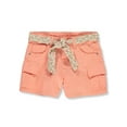 thumbnail image 1 of Star Ride Girls' Woven Pull-Through Belt Shorts Color: peacoat Size: 5, 1 of 1
