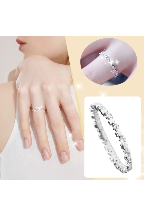 Star Ring Elegant Minimalist Jewelry Trendy Accessories for Women Celestial Band