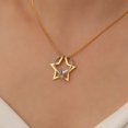 thumbnail image 1 of Star Ring Holder Necklace Star Shape Ring Keeper Necklace Wedding Ring Keeper Necklace Gift for Star Lover Magic Ring Holder Mother Day Gift, 1 of 4