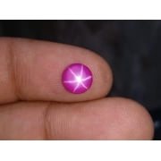 Star Ruby, 2cts, Round Shaped, Gemstones, Round Beads, Supreme Quality, AAA Quality, Pink Star Ruby, Star, Studs Earrings, Beads