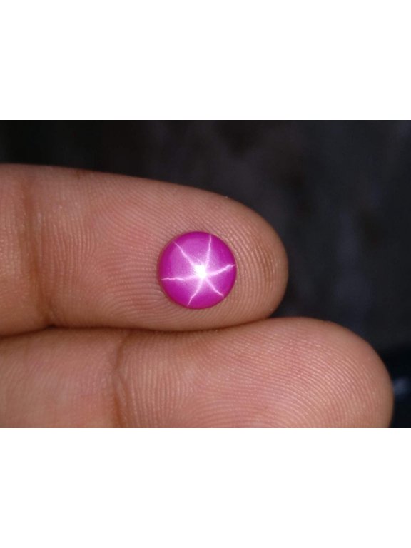 Star Ruby, 2cts, Round Shaped, Gemstones, Round Beads, Supreme Quality, AAA Quality, Pink Star Ruby, Star, Studs Earrings, Beads