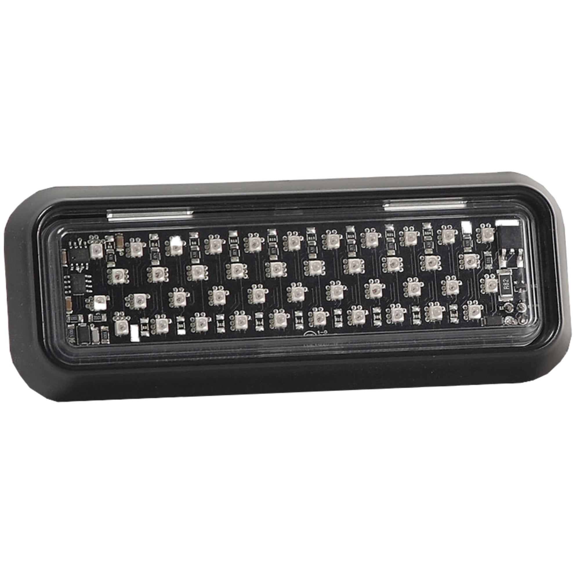 Star Safety Technologies by Grote DLXT-121-BB Emergency Lighting - Thin Auxiliary, Blue LED, Black Bezel, 12V