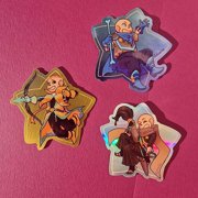 Star Sanses Acrylic Keychain Ink Sans Dream Sans Swap Sans Bluebery Undertale - Random Design