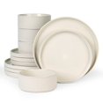 thumbnail image 1 of Famiware Star Series 12 Pieces Dinnerware Set, Cream, 1 of 6