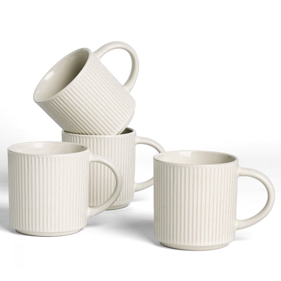 Famiware Star Series 4 Pieces Mug Set, Oat