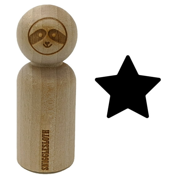Star Shape Excellent Rubber Stamp for Scrapbooking Crafting Stamping - Small 3/4 Inch