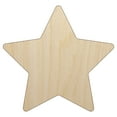 thumbnail image 1 of Star Shape Excellent Wood Shape Unfinished Piece Cutout Craft DIY Projects - 4.70 Inch Size - 1/4 Inch Thick, 1 of 7