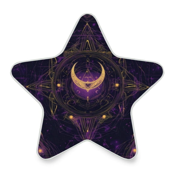 Star Shape LED Night Light Bedrooms Lighting Sensor Light Bedside Wall Plug-in Lamp for Bedroom Hallway and More Ancient Symbol Pattern