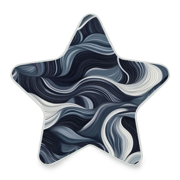 Star Shape LED Night Light Bedrooms Lighting Sensor Light Bedside Wall Plug-in Lamp for Bedroom Hallway and More Digital Waves Pattern