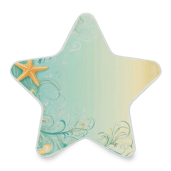 Star Shape LED Night Light Bedrooms Lighting Sensor Light Bedside Wall Plug-in Lamp for Bedroom Hallway and More Starfish and Shells