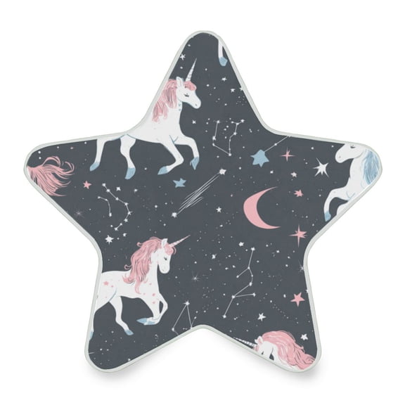 Star Shape LED Night Light Bedrooms Lighting Sensor Light Bedside Wall Plug-in Lamp for Bedroom Hallway and More Unicorns and Stars