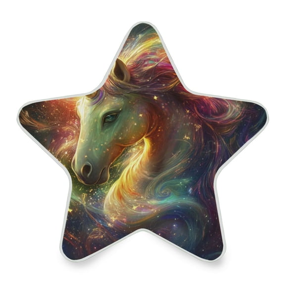 Star Shape LED Night Light Bedrooms Lighting Sensor Light Bedside Wall Plug-in Lamp for Bedroom Hallway and More Vibrant Colors Unicorn
