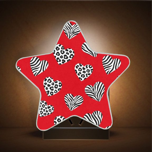 Star Shape LED Night Light with Auto Sensor Plug in Nightlights for Home Decor Heart-shaped Animal Motif
