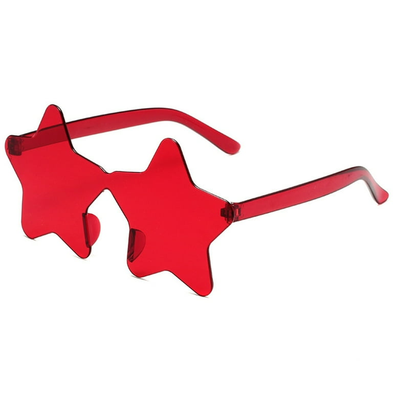 Star Shape Rimless Sunglasses Star Sunglasses Star Glasses Pentagram Sunglasses Walmart