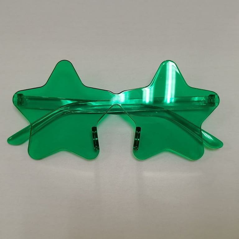 Star Shape Rimless Sunglasses Transparent Candy Color  display picture 2