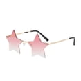 thumbnail image 1 of Star Shape Rimless Sunglasses Unique Metal Frame Shades Summer Fashion Statement Accessory for Parties, Festivals & Street Style, 1 of 3