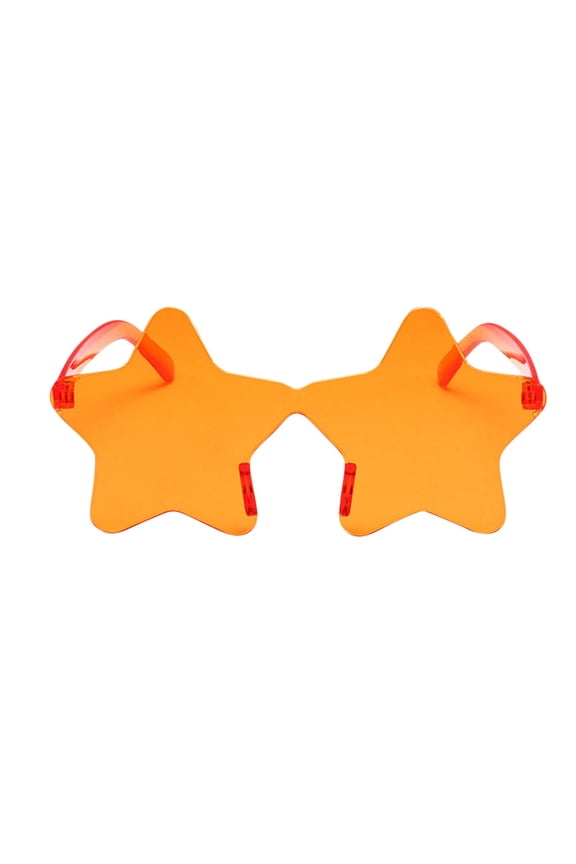 Star Shape Sunglasses - UV400 Protection - Frameless Colorful Party Sunglasses for Wedding and Dance Events