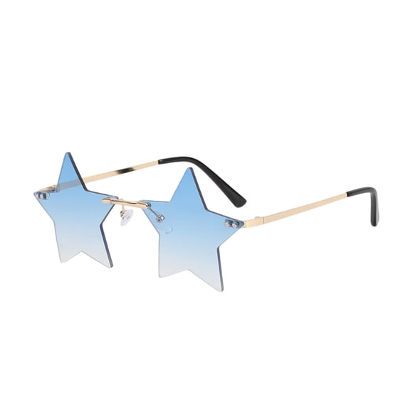 Star Shape Sunglasses for Men Women Lightweight Outdoor Sports Eyewear Rimless Sun Glasses