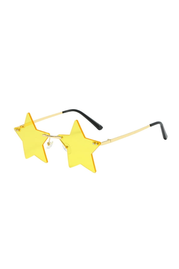 Star Shape Sunglasses for Men Women Outdoor Sports Lightweight Rimless Eyewear Sun Glasses Cycling Running Hiking