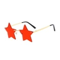 thumbnail image 1 of Star Shape Sunglasses for Outdoor Sports Lightweight Rimless Eyewear Unisex Fashionable Sun Glasses, 1 of 3