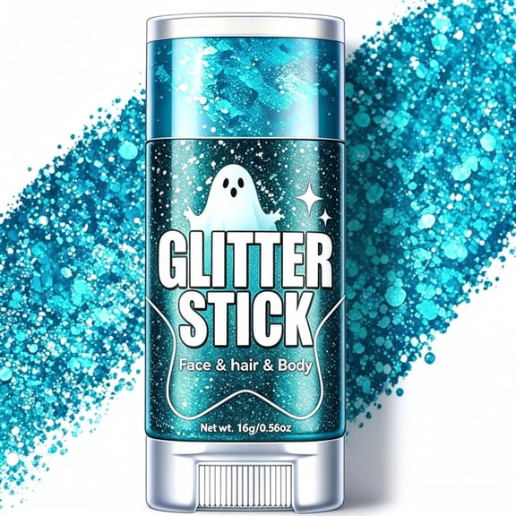 Star Shaped Body Face Glitter Makeup, Long Lasting Smooth Non Caking Reflective Sequins Cosmetic, Three Dimensional Festive Beauty Accessory for Halloween Party Stage Performance Styling