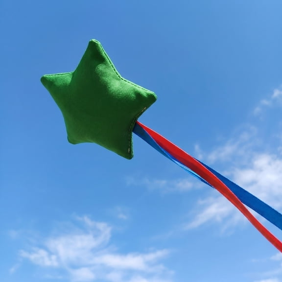 Star Shaped Cloth Strips With Ropes Thickened Cloth Throwing Game Prop, 9cm 55g Soft Filled for Adults Outdoor Play, 1 Prop